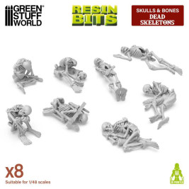 3D Printed Set Dead Skeletons – 3D nyomtatott emberi csontvázak (8 db)