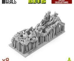 3D Printed Set Dead Skeletons – 3D nyomtatott emberi csontvázak (8 db)