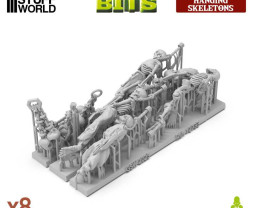 3D Printed Set Hanging Skeletons – 3D nyomtatott függő csontvázak (8 db)