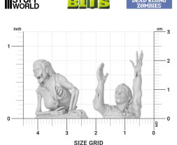 3D Printed Set Dead Rising Zombies – 3D nyomtatott zombik feltámadnak a halálból (21 db)