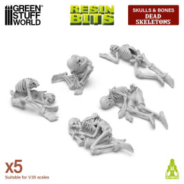 3D Printed Set Dead Skeletons – 3D nyomtatott emberi csontvázak (5 db)