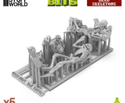 3D Printed Set Dead Skeletons – 3D nyomtatott emberi csontvázak (5 db)
