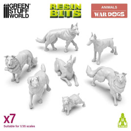 3D Printed Set War Dogs – 3D nyomtatott harci kutyák (7 db)