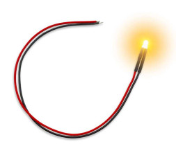 3 mm narancssárga villogó LED (10 db)