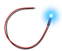 Villogó kék LED 3mm (10 db)