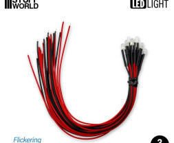 Villogó kék LED 3mm (10 db)