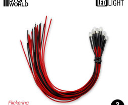 3mm piros villogó LED (10 db)