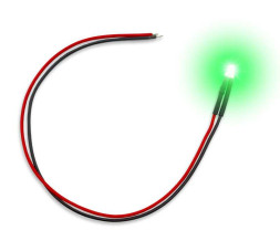 3mm zöld villogó LED (10 db)