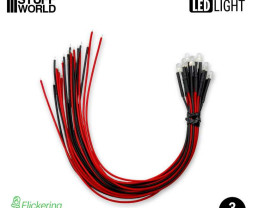 3mm zöld villogó LED (10 db)