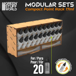 Modular Paint Rack – moduláris rendszerező Compact 17ml GSW palackokhoz (függőleges)