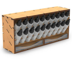 Modular Paint Rack – moduláris rendszerező Compact 17ml GSW palackokhoz (függőleges)