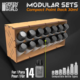 Modular Paint Rack – moduláris rendszerező Compact 30ml GSW palackokhoz (függőleges)