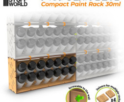 Modular Paint Rack – moduláris rendszerező Compact 30ml GSW palackokhoz (függőleges)