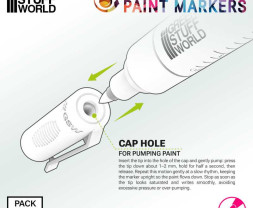 Green Stuff World utántölthető filctollak, 2-es hegyű (5 db)
