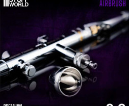 Dvojčinná stříkací airbrush pistole Gaahleri Premium GHPM-Mobius s tryskou 0,2 mm