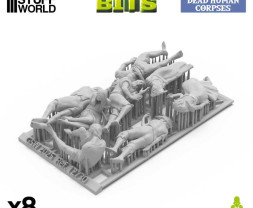 3D Printed Set Dead Human Corpses – 3D nyomtatott emberi holttestek (8 db)