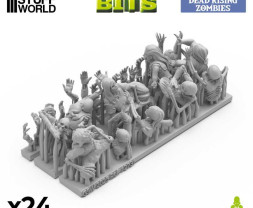 3D Printed Set Dead Rising Zombies – 3D nyomtatott zombik feltámadnak a halálból (24 db)