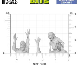 3D Printed Set Dead Rising Zombies – 3D nyomtatott zombik feltámadnak a halálból (24 db)