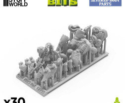 3D Printed Severed Body Parts 1:48 - 3D nyomtatott levágott testrészek (30 db)