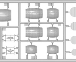 1:35 Wooden Barrels Small Size
