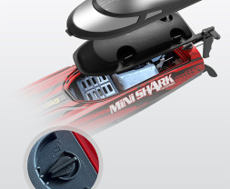 RC rychlostní katamarán Mini Shark 2.4GHz RTR (Blue)