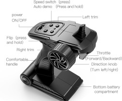 RC rychlostní katamarán Mini Shark 2.4GHz RTR (Blue)