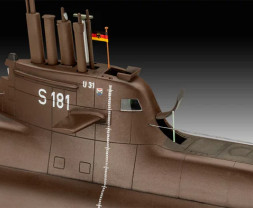 1:144 Wilhelm Bauer, Type 206A, Class 2, 70 Years Bundeswehr
