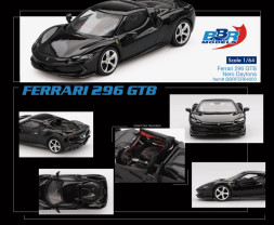 1:64 Ferrari 296 GTB Nero Daytona 2024