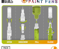 Green Stuff World utántölthető filctollak, 0,5-es hegyű (6 db)