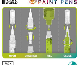 Green Stuff World utántölthető filctollak, 0,7-es hegyű (6 db)