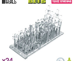 3D Printed Set Toxic Streams – 3D nyomtatott mérgező patakok (24 db)