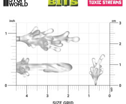 3D Printed Set Toxic Streams – 3D nyomtatott mérgező patakok (24 db)