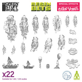 3D Printed Set Putrid Vomits – 3D nyomtatott rothadó hányás (22 db)