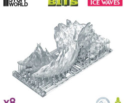 3D Printed Set Ice Waves – 3D nyomtatott jéghullámok (8 db)