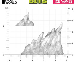 3D Printed Set Ice Waves – 3D nyomtatott jéghullámok (8 db)