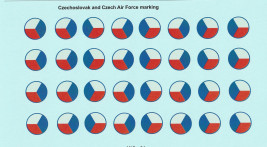 1:48 Csehszlovák szuverén címer kék szegéllyel