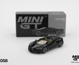 1:64 Bugatti W16 Mistral Black