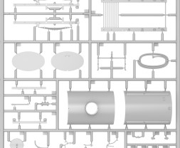 1:35 Chevrolet G7117 teherautó vízszállító utánfutóval