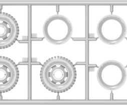 1:35 Chevrolet G7117 teherautó vízszállító utánfutóval