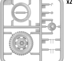 1:35 Chevrolet G7117 teherautó vízszállító utánfutóval