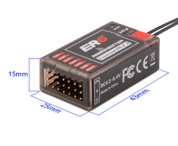 RadioMaster ER6 2,4 GHz-es ELRS PWM vevő