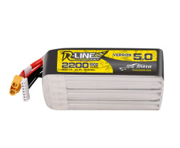 Tattu R-Line Version 5.0 22.2V 2200mah 6S 150C Lipo Battery with XT60U-FXT60U-F Plug