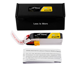 Gens Ace LiPo Tattu Serie - 3S 450mAh 11,4V 3S1P HV (95C) XT30U-F Plug