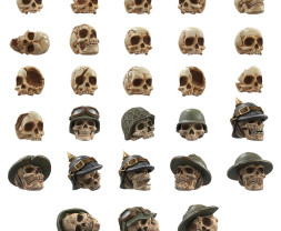 3D Printed Set Battlefield Resin Skulls – 3D nyomtatott koponyák (1000 db)