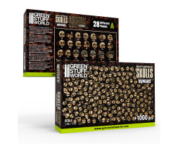 3D Printed Set Battlefield Resin Skulls – 3D nyomtatott koponyák (1000 db)