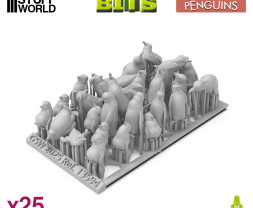 3D Printed Set Penguins – 3D nyomtatott pingvinek (25 db)