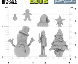 3D Printed Christmas Decorations Set – sada vánočních ozdob (30 ks)