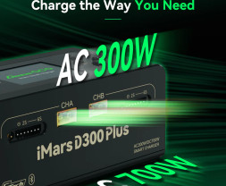 GensAce Imars D300 Plus G-Tech Dual Channel AC/DC 300W/700W nabíječ/vybíječ (černý)