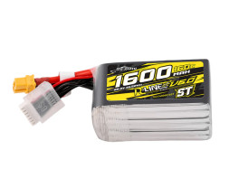 Gens ace LiPo Tattu R-Line V6 - 6S 1600mAh 22,2V 6S1P ST (160C) XT60 Plug