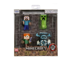Jada Minecraft figurák 2,5 hüvelykes, 4 darabos készlet